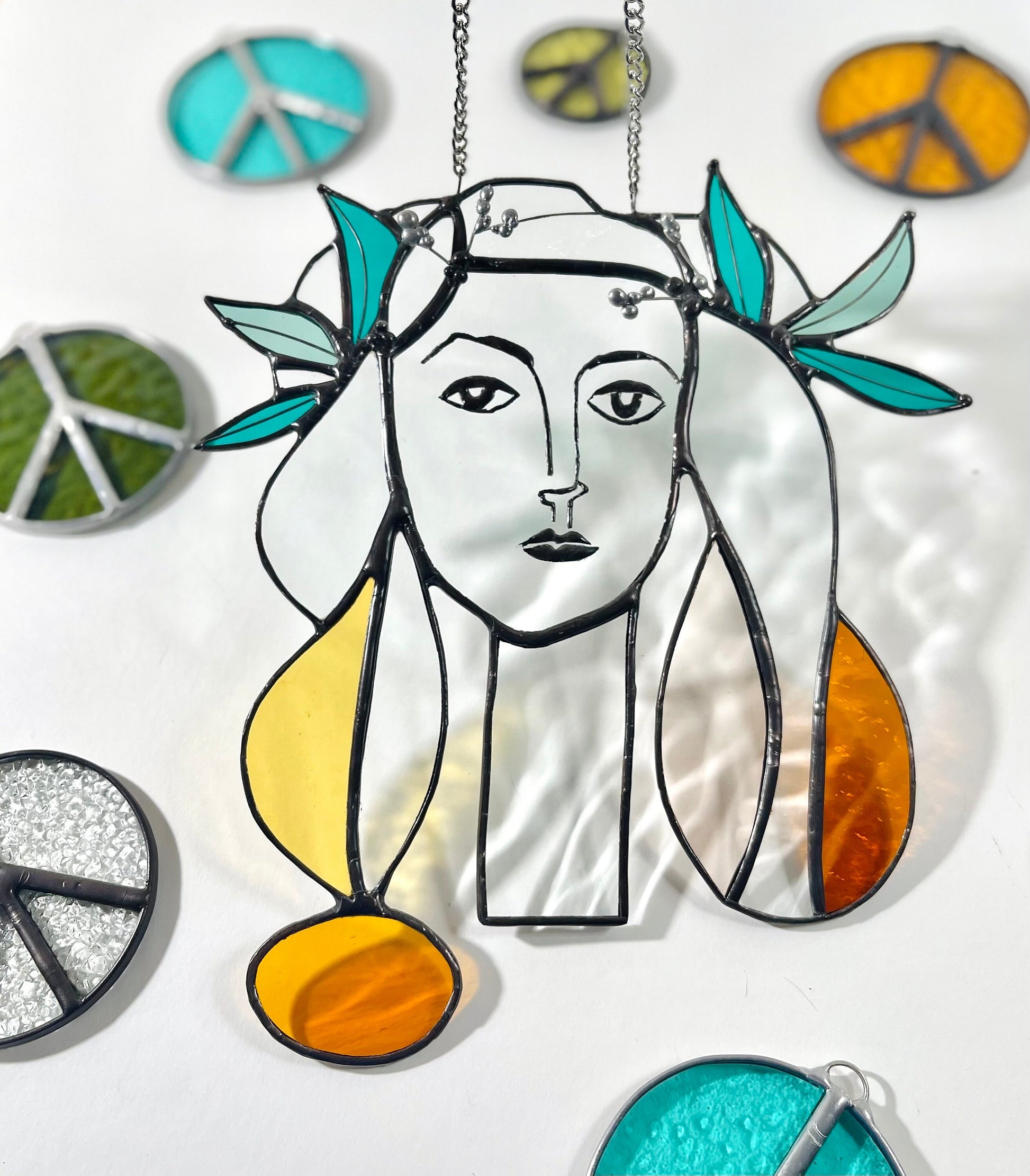 Pablo Picasso Stained Glass Art - Samara Designs Studio