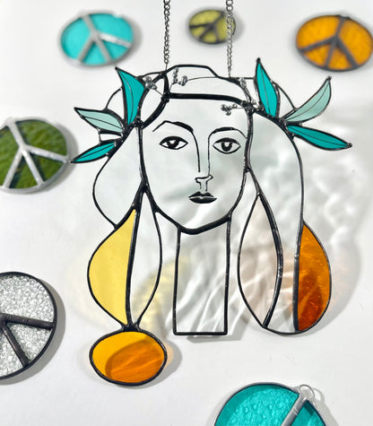 Pablo Picasso Stained Glass Art - Samara Designs Studio