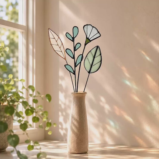 Stained Glass Botanical Bouquet
